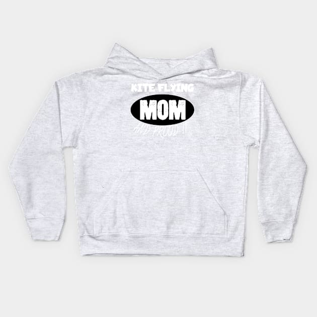 Kite flying mom Kids Hoodie by maxcode